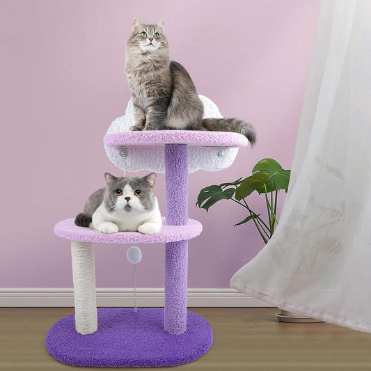 Torre De Arbol Rascador Morado 76cm