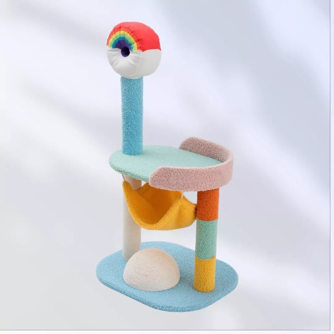 Rascador Mueble Torre Árbol Arcoíris