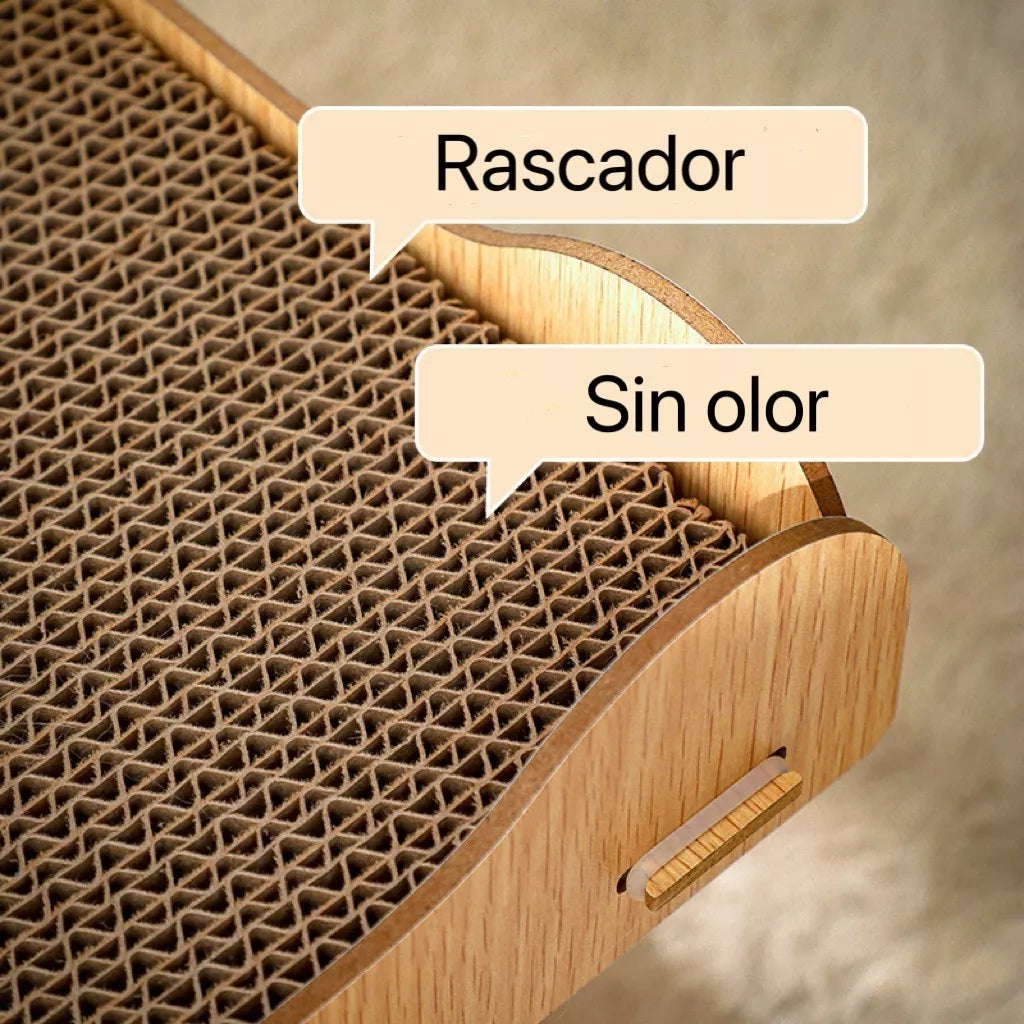 Cama Casita Rascador De Carton Corrugado