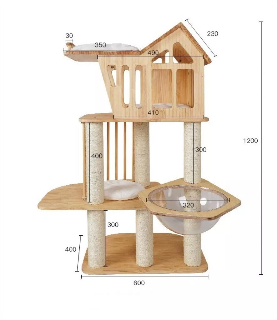 Torre Árbol Rascador 120 cm
