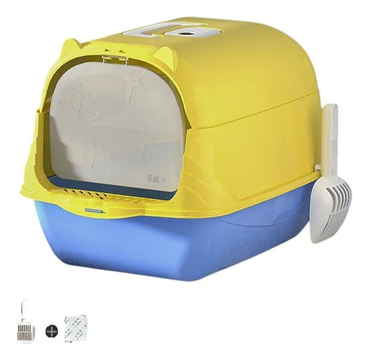 Arenero Cerrado Para Gatos Antiolores Puerta Palita