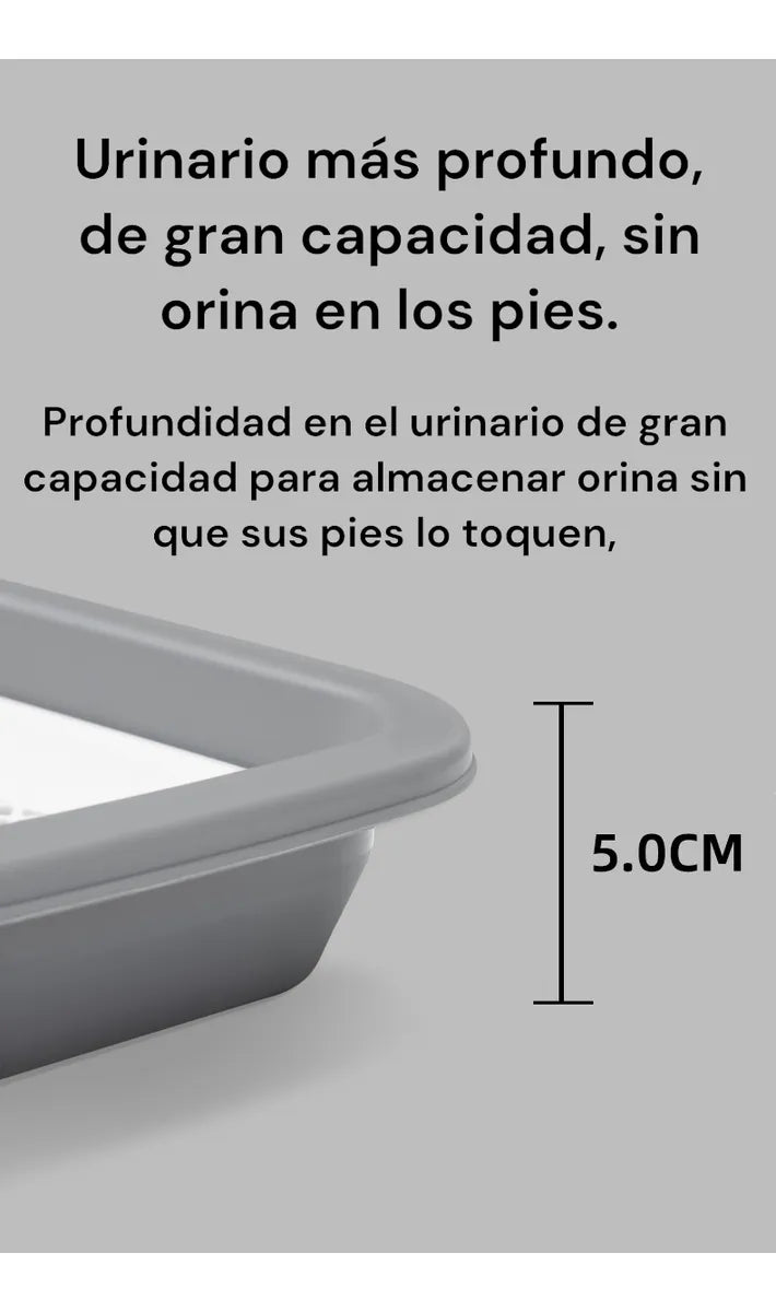 Bandeja De Baño Para Entrenamiento De Mascotas Pequeñas Gris