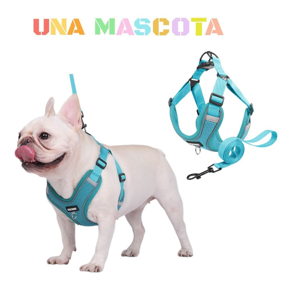 Pechera Arnés Ajustable Triangulo Perros Raza Chica Mediana