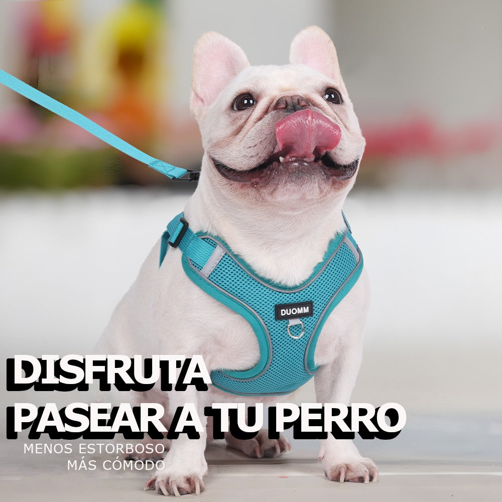Pechera Arnés Ajustable Triangulo Perros Raza Chica Mediana
