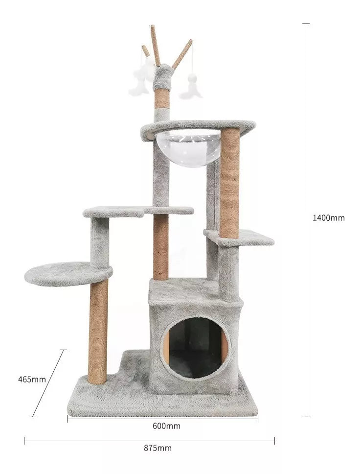 Rascador Torre Árbol 140cm