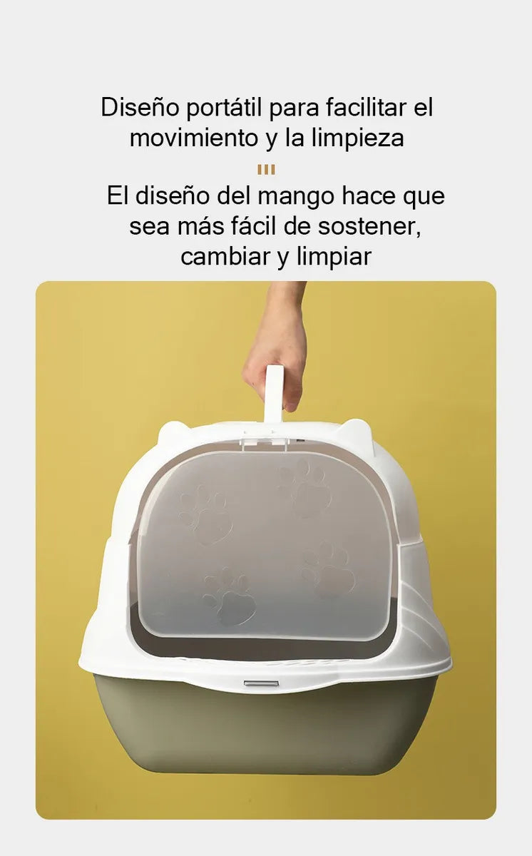 Arenero Cerrado Para Gatos Antiolores Puerta Palita