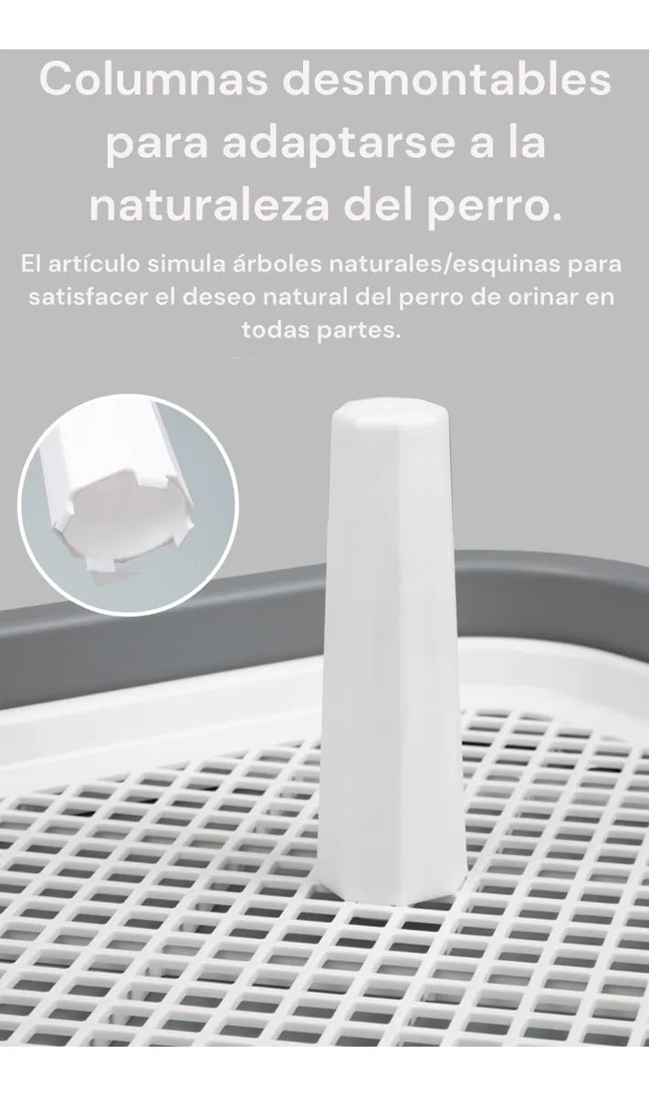 Bandeja De Baño Para Entrenamiento De Mascotas Pequeñas Gris