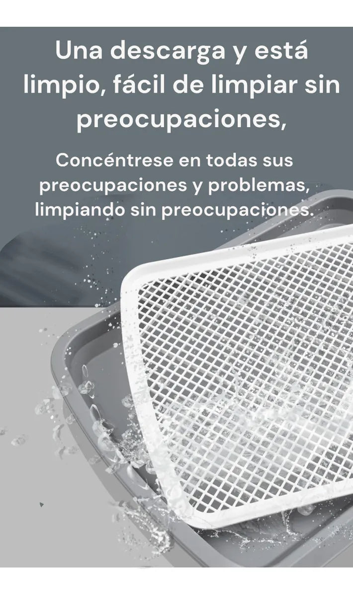 Bandeja De Baño Para Entrenamiento De Mascotas Pequeñas Gris