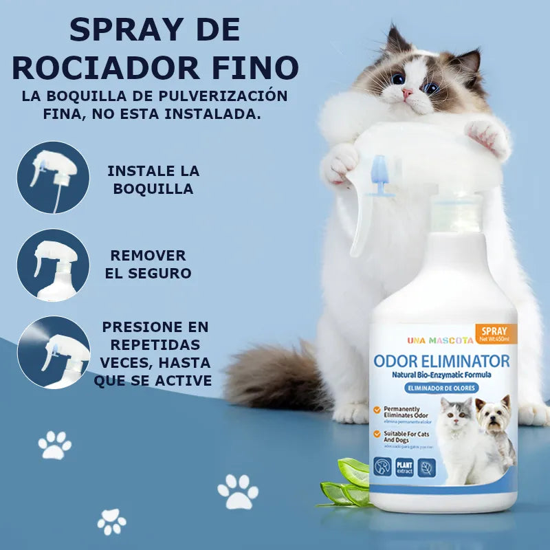 Spray Eliminador De Olores De Mascota Para El Hogar 450ml