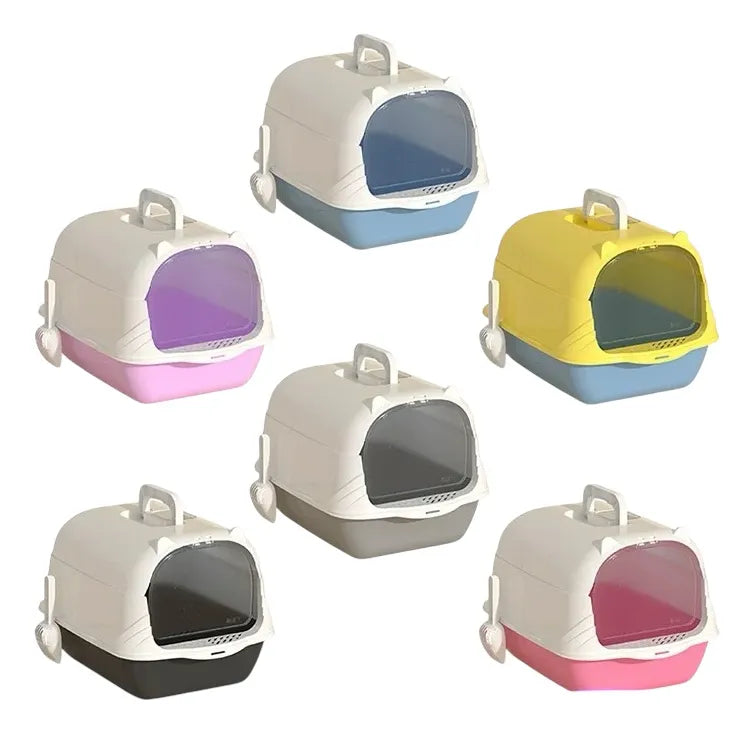 Arenero Cerrado Para Gatos Antiolores Puerta Palita