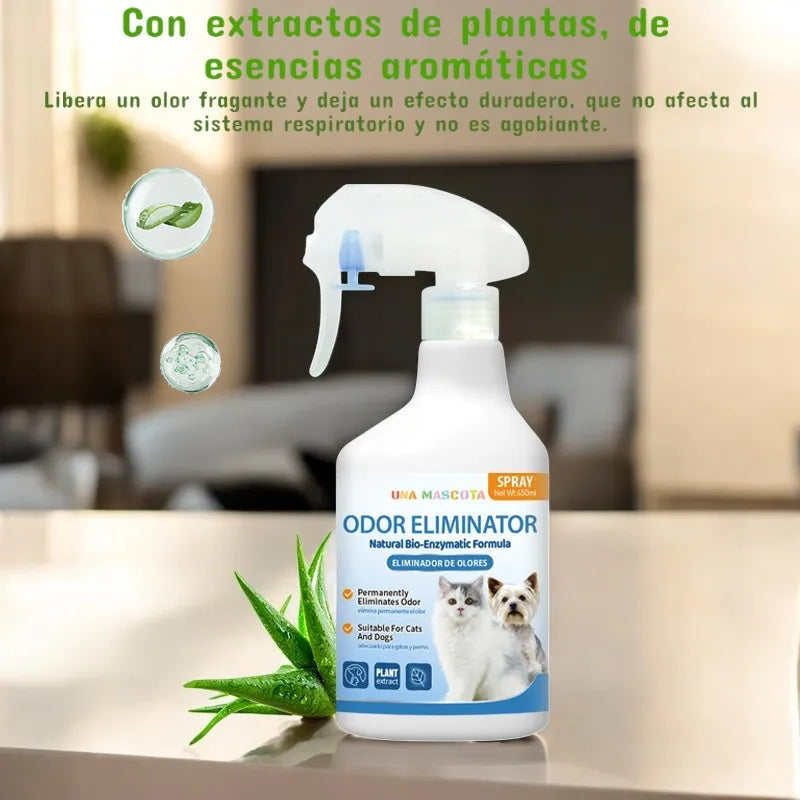 Spray Eliminador De Olores De Mascota Para El Hogar 450ml