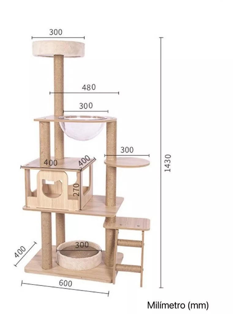 Torre De Arbol Rascador 143cm