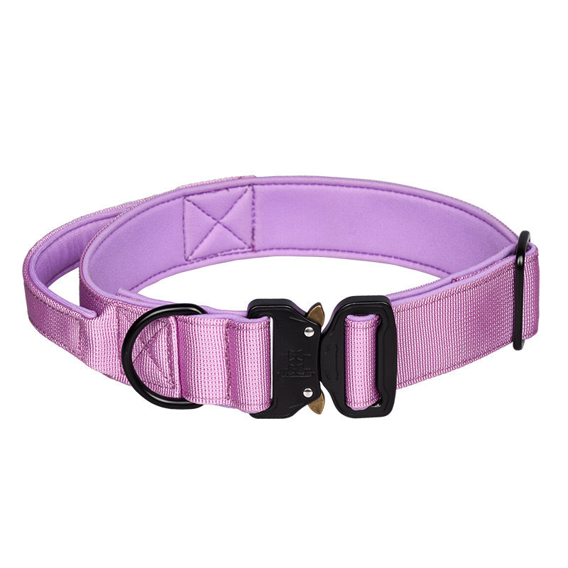 Collar Táctico Para Perro Ajustable Con Hebilla De Metal