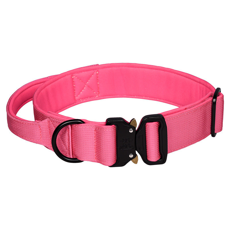 Collar Táctico Para Perro Ajustable Con Hebilla De Metal