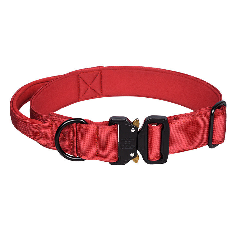 Collar Táctico Para Perro Ajustable Con Hebilla De Metal
