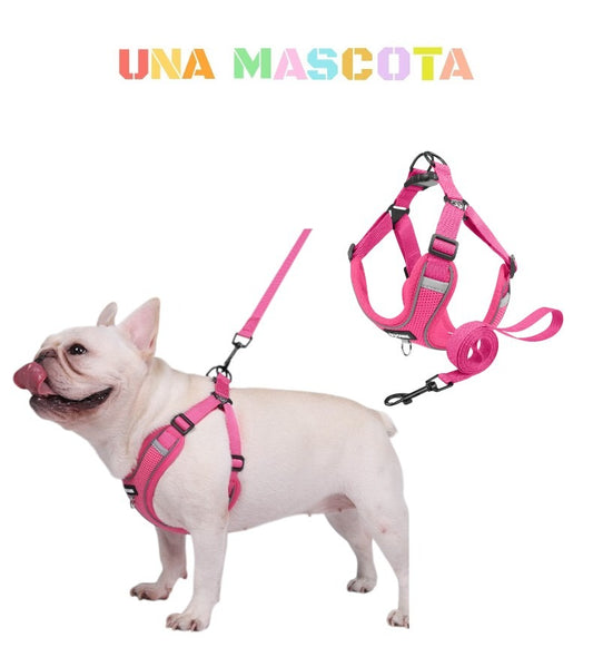 Pechera Arnés Ajustable Triangulo Perros Raza Chica Mediana